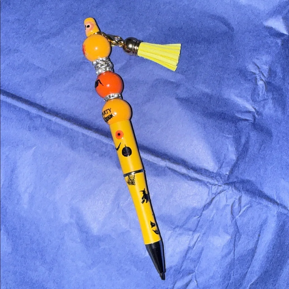 Halloween Themed Pen with Charms